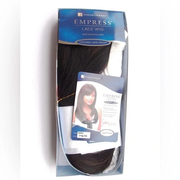 SENSATIONNEL EMPRESS NATURAL
LACE WIG FRONT BREE COLOR 1 Amazon.com : Sensationnel Bare Lace Fulllace Wig - Unit 1  main image 3